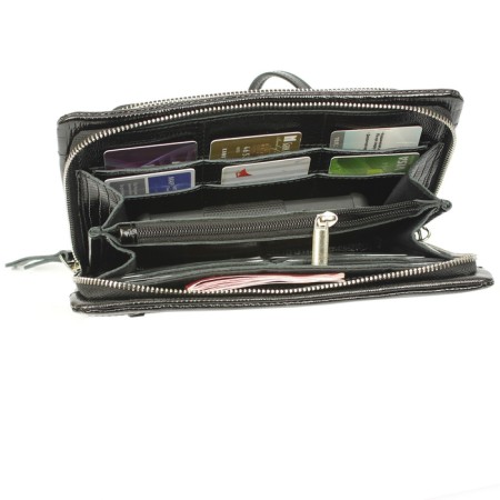 Male clutch, hand strap, black lizard-2
