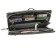 Male clutch, hand strap, black lizard