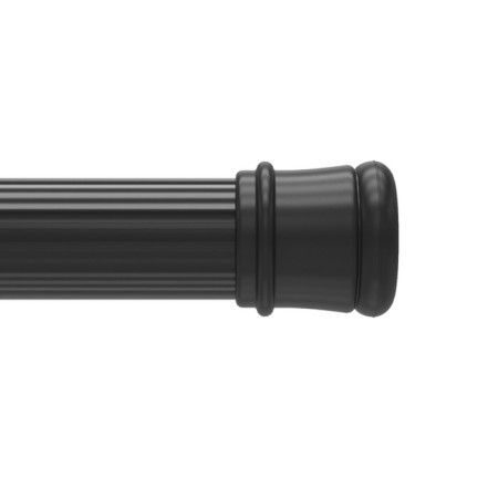 Milardo Easy 014A200M14 shower cornice, telescopic, aluminum, black