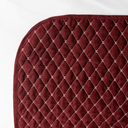Bedspread with pillowcases "Tina", size 230x250 cm, burgundy color-3