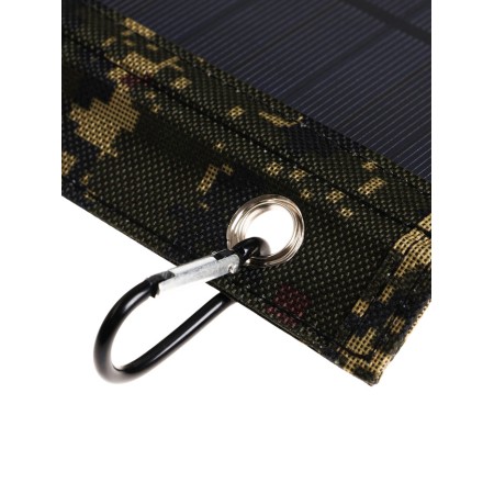 Solar panel for charging the phone, folding, 4 panels, 21 watts, 44 × 16.5 × 0.3 cm, khaki-6