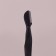 Razor for eyebrow correction, with a protective cover, 11.5 cm, black color