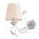 Bra "Laurent" 1x40W E14 white+gold 30x15x30 cm.