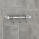 Wall hook on the bar, moving, accoona a163-3, 3 pcs, color chrome