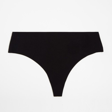Women's cowards seamless thongs, black color, size 44-46 (l)-4