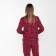 Homemade female set (fufaika/trousers), red color, size 52