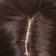 Artificial wig, imitation of the skin, 60 cm, 160 grams, brown color (#SHT8)