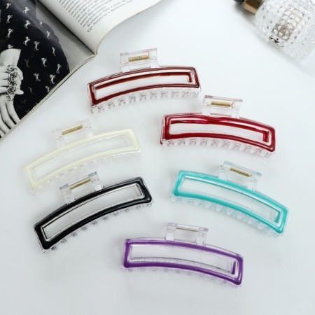 Hair crab "Lila" straight arc, 11.5 cm, mix-1