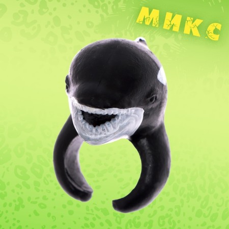 Game ring "Animal World" 3.5 × 4.5 × 2.5cm, 12 species, mix-6