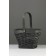 Set 3 pcs of wicker baskets, 28x28x16, 23x23x14, 18x18x12 cm, handle h = 14cm, gray