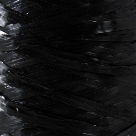 Yarn "for knitting washcloths" 100% polypropylene 400m/100 ± 10 g in the shape of a cylinder (black)-2