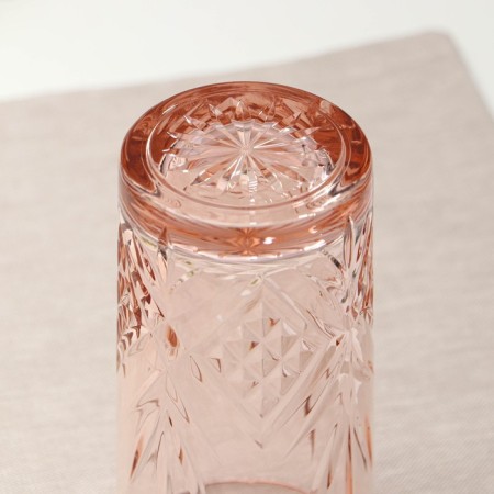 High glass glass "Salzburg", 380 ml, pink color-2