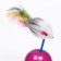 The mouse-worship of artificial fur on the ball, 11 x 5 cm violet/orange