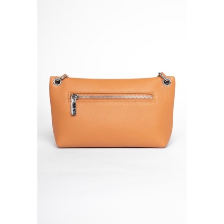 Bag Cross-Body Women's, genuine leather, ludor orange, 25x7x13 cm-1