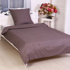 Bed linen 1.5sp hollywood brown (duvetel 145x215cm, pillowcase 70x70cm) Byaz, 120g/m², 100% cotton