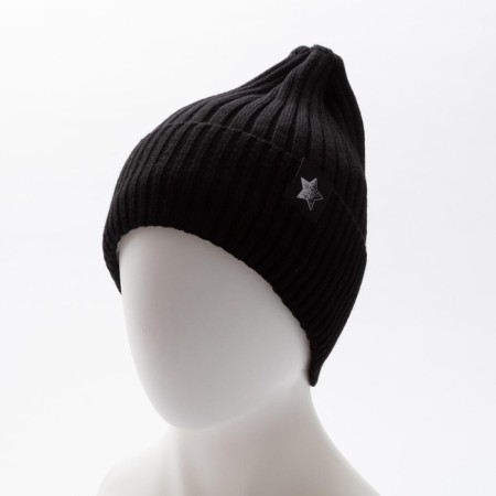 Children's hat, black color, size 48-52-4