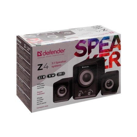 Computer speakers 2.1 Defender Z4, 2x3 W + 5 W, USB, Black-4