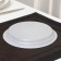 Plastic disposable dessert, d = 16.5 cm, white color