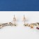 Emall Earrings "Wine" with a glass, burgundy color in gold
