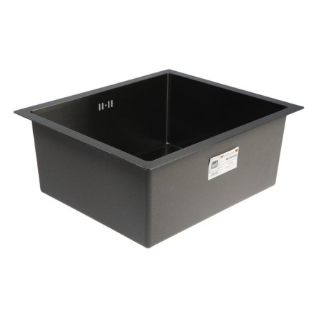 Kitchen sink Gerhans K35043b, Soldress, 500x430x220 mm, with siphone, color graphite-1