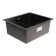 Kitchen sink Gerhans K35043b, Soldress, 500x430x220 mm, with siphone, color graphite