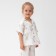 Pajama Children's Minaku "Bunny", white color, height 128 cm