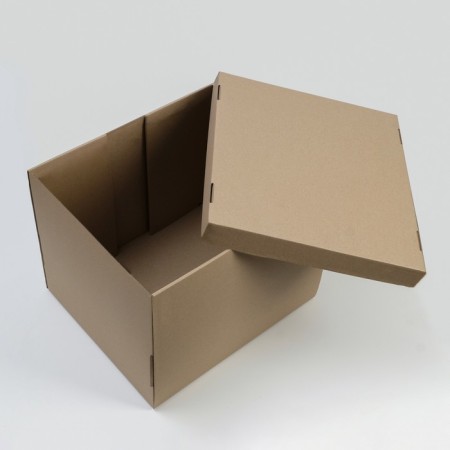 The box is folding, the lid is, brown, 38 x 33 x 30 cm-2