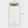 Glass Bank for bulk products with a bamboo cover Magistro "Eco", 1 l, 9.5 × 18 cm
