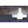 Connector T-shaped single-phase for connecting track tire pipelines GL7077 WH White