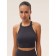 Female top in a rub on thin straps Mirey Top Crop, size 46-48, color graphite