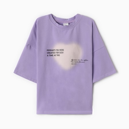 T -shirt Children's Minaku Lavender color, height 134 cm-5