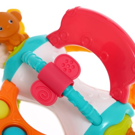Developing toy "Funny animals", with tactile rubber bands-5