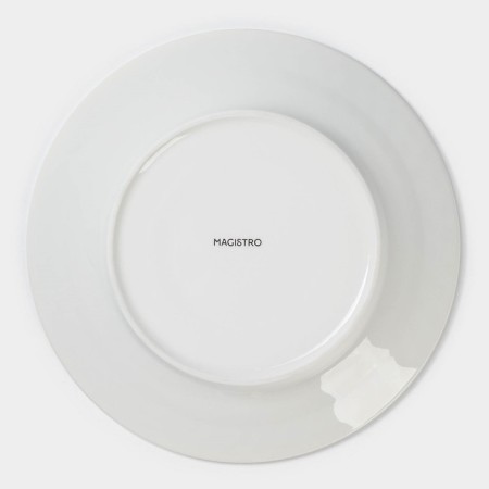 Porcelain Porcelain Magistro "glare", d = 23 cm, white color-3