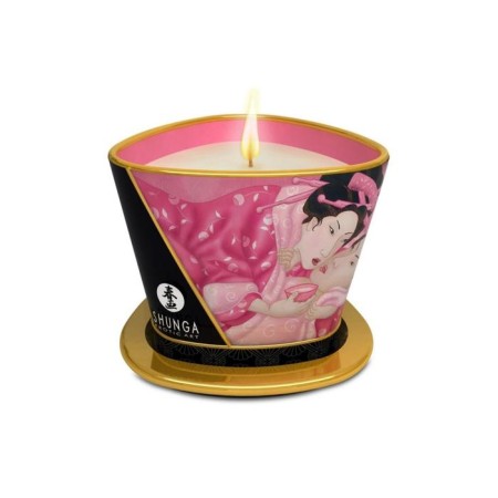 Candle - aromatic massage for shunga "rose", 170 ml-6
