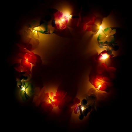 Hawaiian necklace Light "Okhana", 3 backlight modes-4