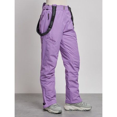 Semi -combinezone ski insulated female winter, size 42, purple color-10