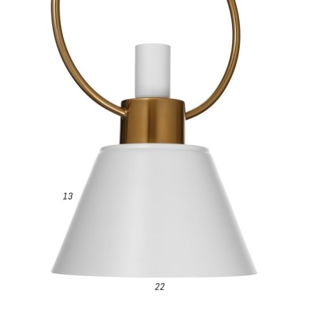 Lamp Bayerlux 2280/1wt E27 40W White 22x22x38-138 cm-5