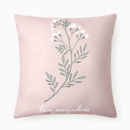 Ethel pillow "Love EVERYWHERE" 40X40 cm, velor, 100% p/e