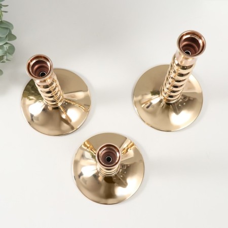 Summary Metal "Balls" set 3 pcs d = 2 cm gold 11x13; 11x19; 11x24 cm-2