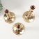 Summary Metal "Balls" set 3 pcs d = 2 cm gold 11x13; 11x19; 11x24 cm