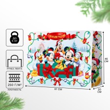 New Year. Gift package, 61x46x20 cm, packaging, Mickey Mouse