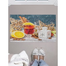 Fully rug in the hallway “The mood to warm up”, size 45x75 cm