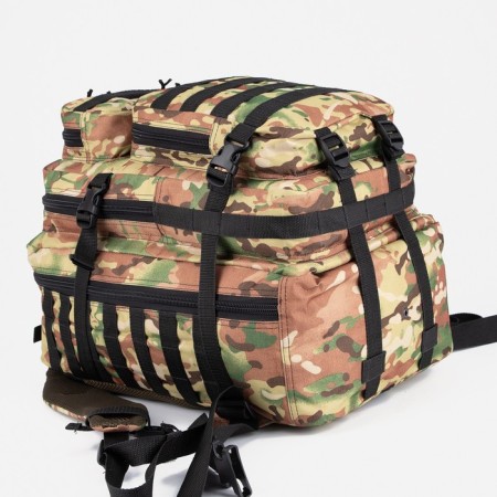 Tactical backpack, TAIF, 40 l, lightning department, 3 outer pockets, camouflage color/beige-4