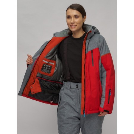 Ski suit female, size 52, red color-6