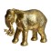 Souvenir Polystone "Golden Elephant" 16.5x23.5x9.5 cm