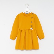 Dress for girls, yellow color, height 92 cm
