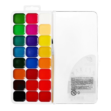 Watercolor "Ray" classics, 24 colors, with a brush-2