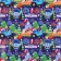 New Year. Packaging paper "Funny holiday", 70x100 cm, blue tractor