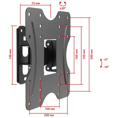 Blaci FM1801BN Black bracket-5