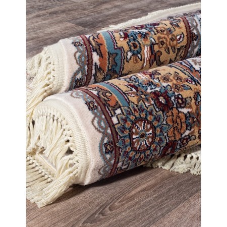 Oval Merinos shahreza carpet, size 200x285 cm, Cream color-3